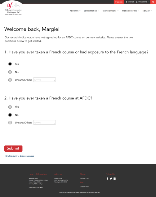 Pre-Registration Questions